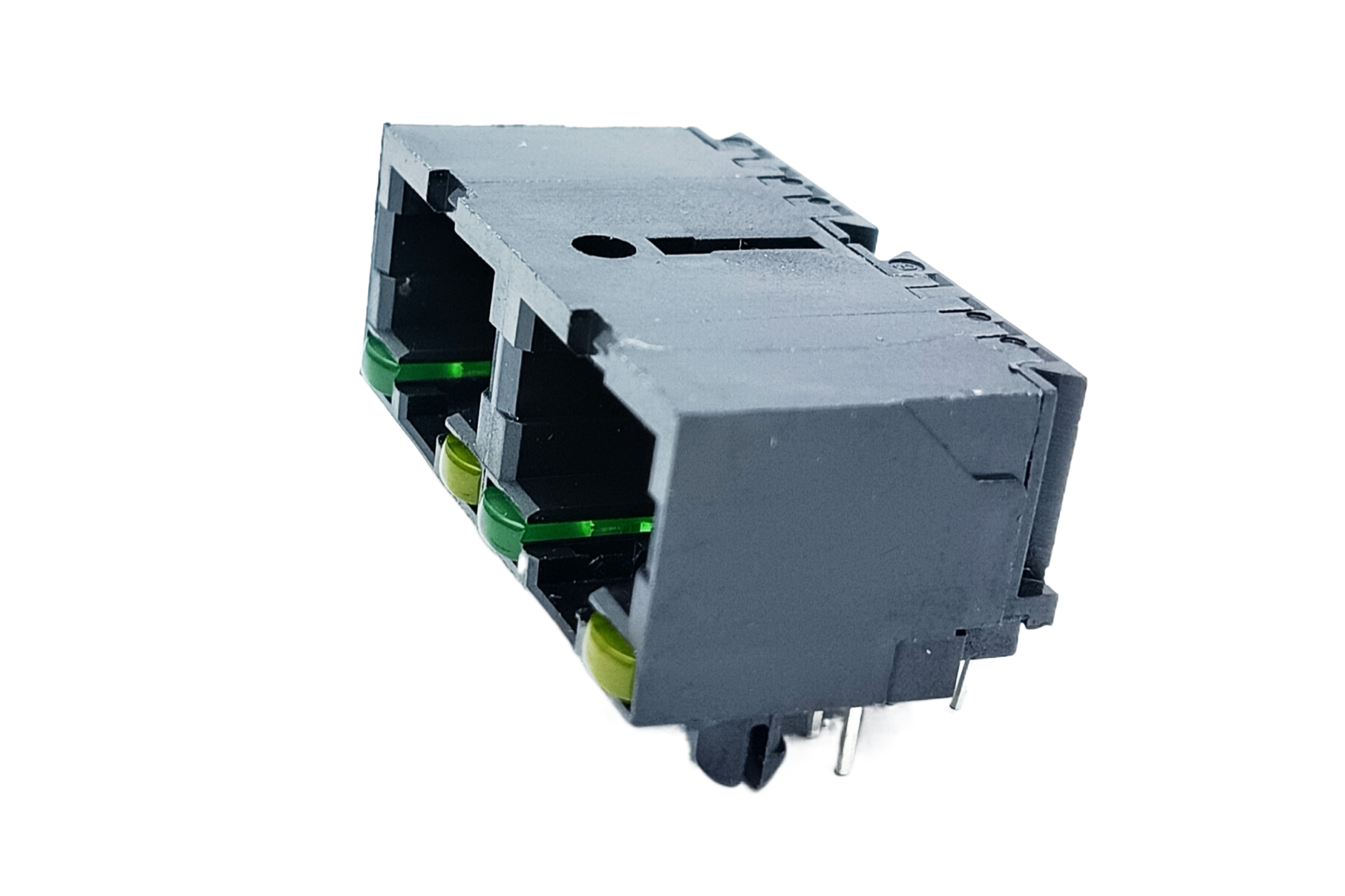 G02-C097-16001 G02-C097-16001<br><div class="title01">RJ45 1x2 Connector</div>